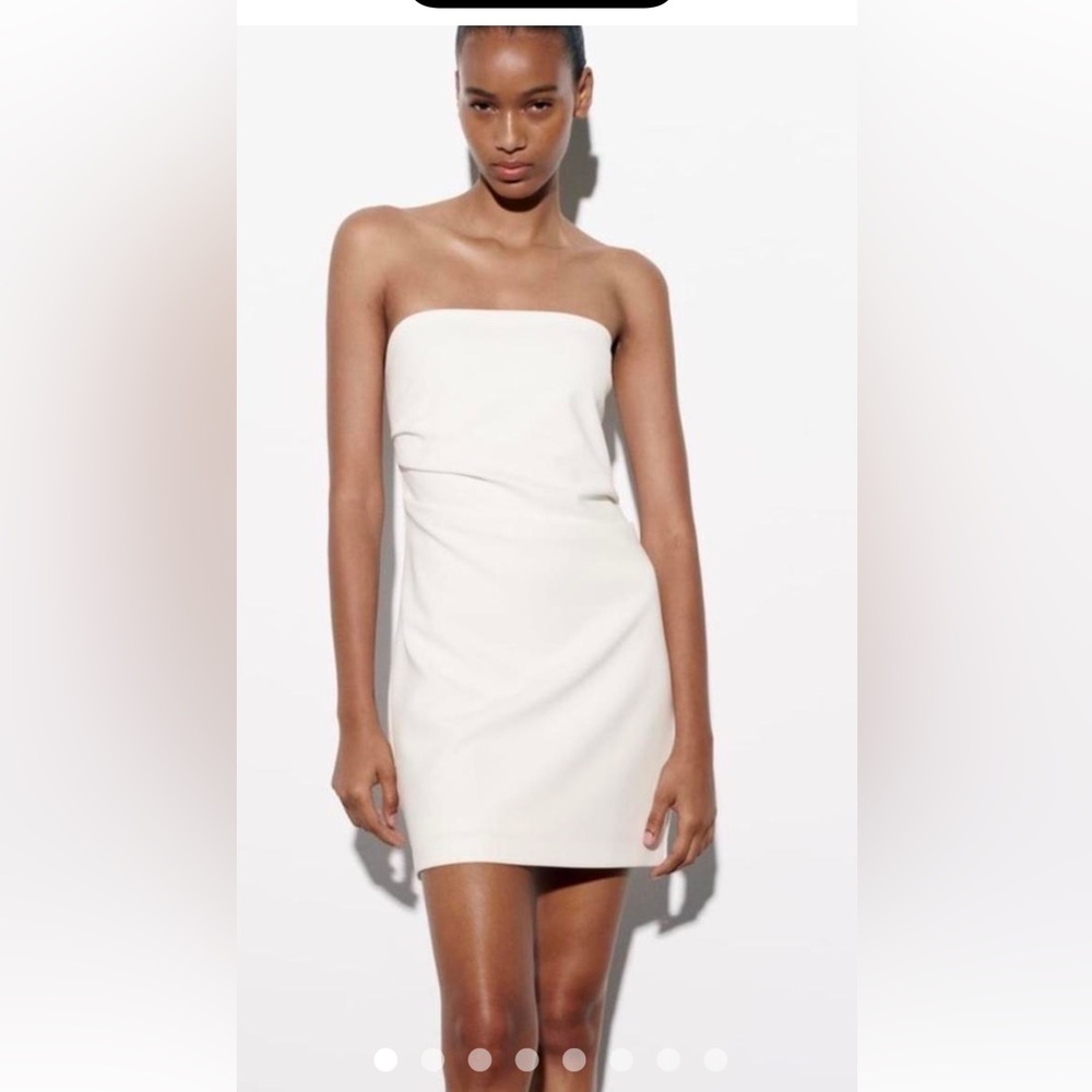Zara White Dress with Tags Size Small